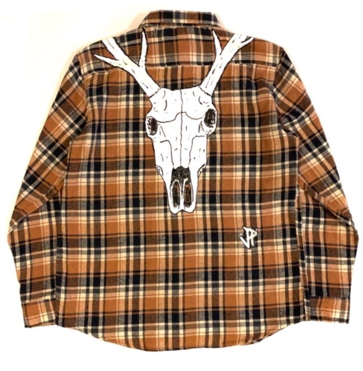 Image of DEER SKULL FLANNEL