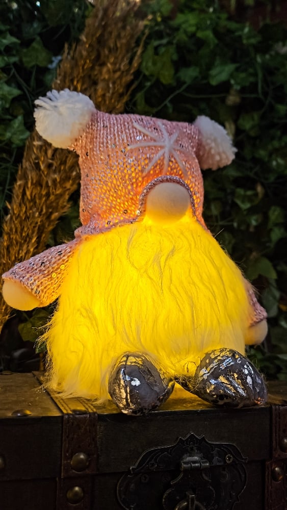 👑The Armored Kingdom Moonlit Lantern Gnome Plushie - LED Plushie