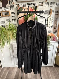 Image 1 of Black satin fashion nova dress 