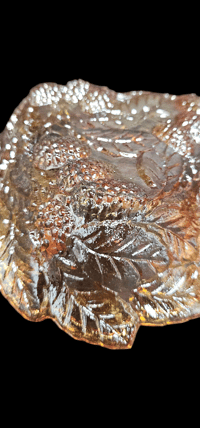 Image 8 of 2 Marigold/Amber Carnival Pieces- Imperial and Indiana 