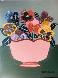 Image 3 of Mini Vase Series 'Pansy' Original