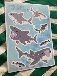 Image of Cute Sharks Sticker Sheets