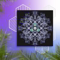 Galactic Mandala Cyber Flower “Fuzzy Reality “ MyArt Canvas