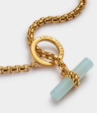 Image 1 of Katie Loxton Azura  Gold Waterproof T-Bar Bracelet
