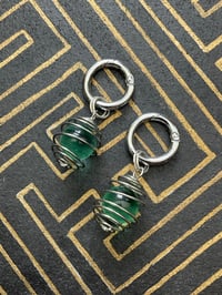 Image 1 of Ramune soda marble glass cage ear weights