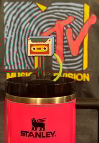 Image 1 of RETRO straw cover (mixed tape)