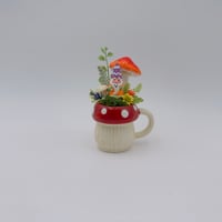 Image 3 of Mushroom Gnome tabletop decor featuring Shroom -One of a kind 