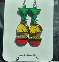 Margarita Taco Guac Earrings (Wood)