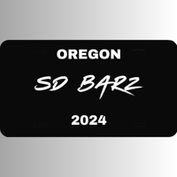 SD BARZ License Plate 