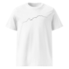 Monte Bianco PULSE T-shirt in Cotone Organico Unisex bianco / black