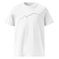 Image 1 of Monte Bianco PULSE T-shirt in Cotone Organico Unisex bianco / black