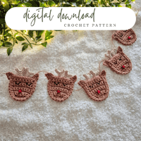 Image 1 of Reindeer Crochet Pattern