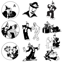 Image 1 of Koko The Clown - Sticker Decals