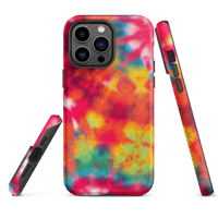 Image 1 of Tie Dye Tough iPhone case - Red Burst