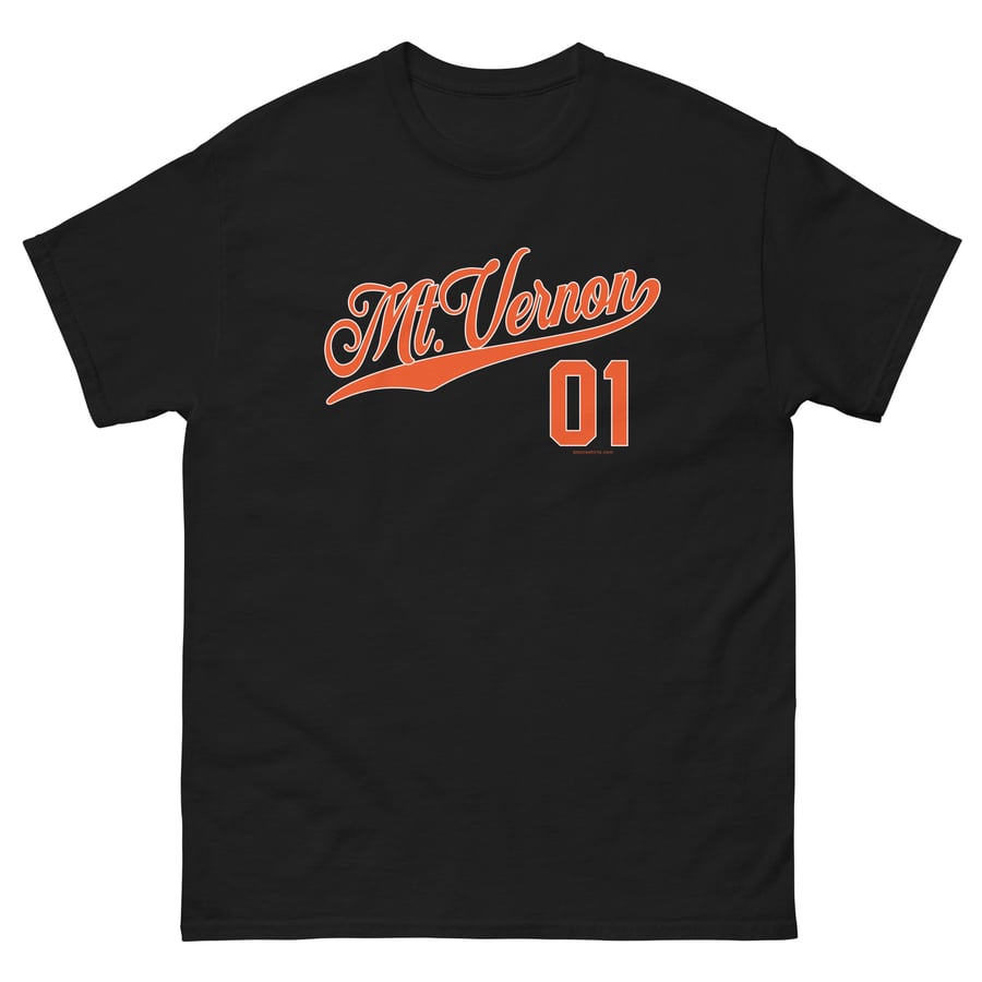 Image of Mt. Vernon Baltimore T-Shirt 21201 Mens (Black)
