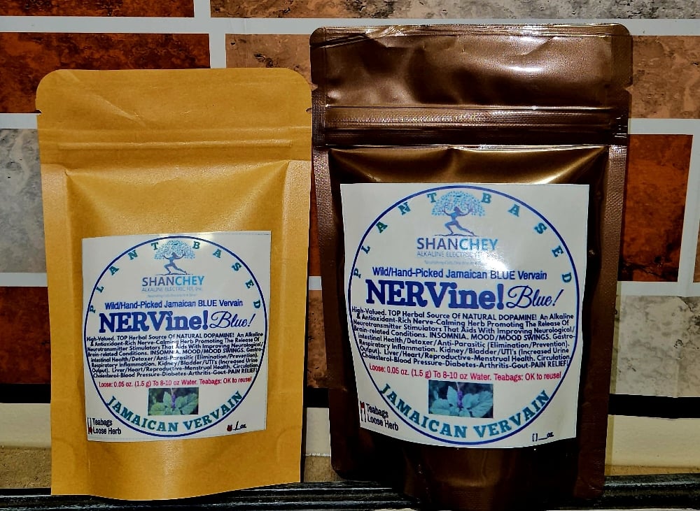 NERVine! Wild Jamaican Blue Vervain. Depression-Anxiety-Dopamine-Insomnia-Respiratory-Headaches. 