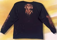 Image 2 of “X” BLEACH PAINTED LONG SLEEVE T-SHIRT XL