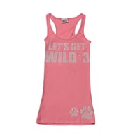 Image 1 of light pink get_wild tank S-L