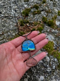 Image 2 of Labradorite Mushroom Pendant 