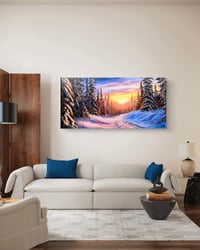 Image 4 of <h2>The Afterglow </h2> <br />Original Artwork <br />20 x 40 <br />Oil on Canvas