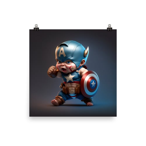 Image of Marvel Babies - Captain America ALT 01 | Photo paper poster