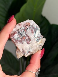 Image 3 of COPPER X MALACHITE STAINED QUARTZ -MOROCCO- K