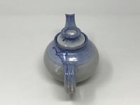 Image 2 of White and Blue Glazed small Tea Pot