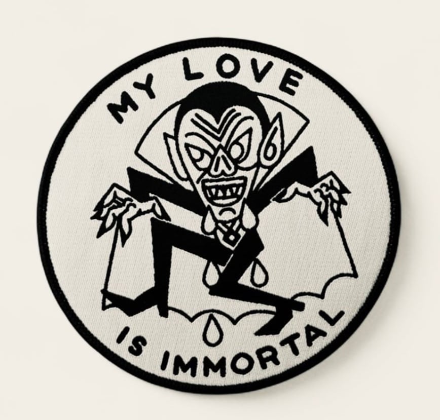 Image of Immortal love woven patch