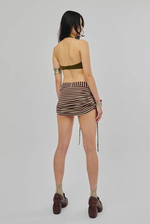 Image of GHOSTBOY - Hocus Striped Skort (Maroon)
