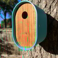 Image 4 of The Modern Teal Birdhouse