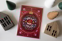 Image 2 of Holly & Jolly Handlettered Christmas Greeting Card