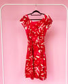 Ready made Red Monstera Julia Dress with Free Postage 