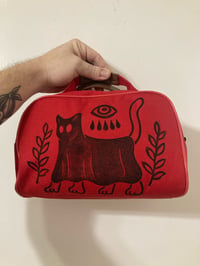 Image 1 of 'Muerte Roja' Blockprinted Bag (One Of A Kind)