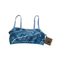 Image 1 of S (34) Bralette in Ocean Geode Ice Dye