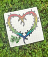 Karol G Rainbow Heart Car Decal