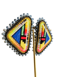 Image 2 of Celestial Luxe Inlay Earrings 