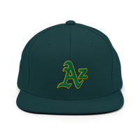 Image 1 of LOWER AZ Az Green & Yellow Snapback Hat