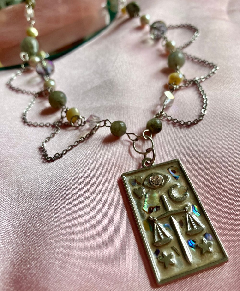 Image of Tarot Card Fairy Necklace 