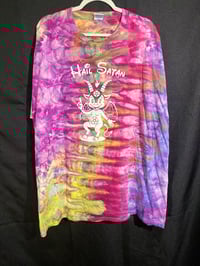 Image 1 of 4XL Hail Satan Tie Dye Shirt 1