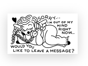 Image of voicemail- 7" bumper sticker