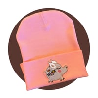 "Quarantina" pink beanie 