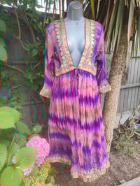 Image 4 of Mykonos Glitter wrap dress Maxi/ Kaftan pink 8-12uk