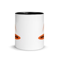 Image 5 of Never Say Never Logo Mug (White with Orange Accents)
