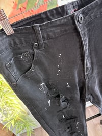 Image 2 of White paint jeans 