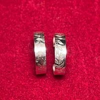 Stamped Hoop Earrings