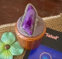 Image 1 of Sugilite ring with sawcut bezel