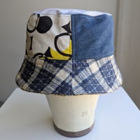 Image 6 of Reworked NY Reversible Bucket Hat 80s Leopard top L 23"