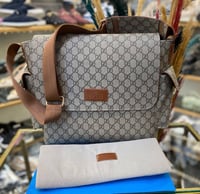 GG Brown Strap Changing Bag