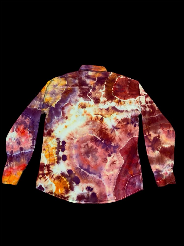 Image of (L) Sunset Agate Long Sleeve Button Up