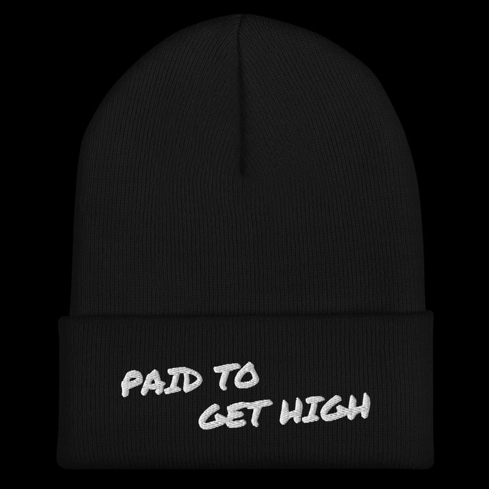Image of PTGH SLANT STACKED EMBROIDERED Cuffed Beanie